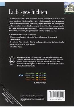 Copertă produs Liebesgeschichten + CD + App (Niveau Zwei A2)