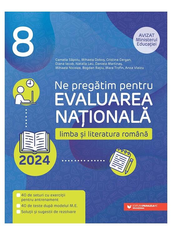 Copertă produs Ne pregătim pentru Evaluarea Naţională 2024. Limba şi literatura rom&acirc;nă. Clasa a VIII-a - gallery big 1
