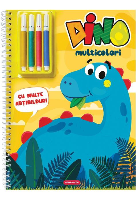 Copertă produs Dino multicolori cu multe abțibilduri