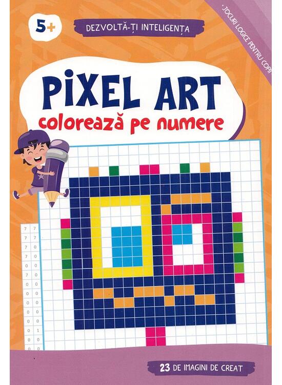 Copertă produs Pixel Art. Colorează pe numere 5 ani + - gallery big 1