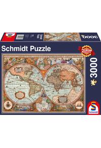 Copertă produs Puzzle Schmidt: Hartă antică, 3000 piese
