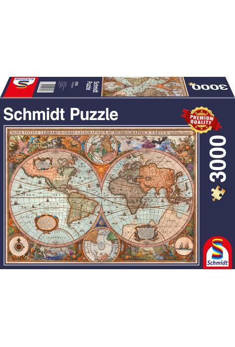 Copertă produs Puzzle Schmidt: Hartă antică, 3000 piese