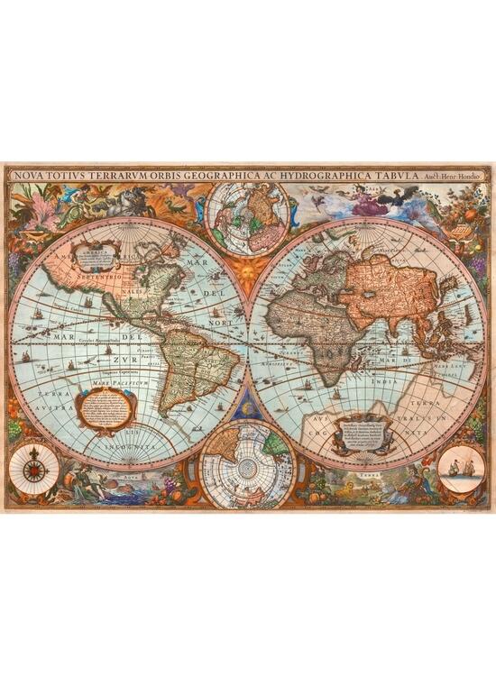 Copertă produs Puzzle Schmidt: Hartă antică, 3000 piese - gallery big 2