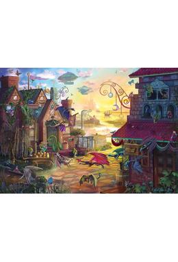 Copertă produs Puzzle 1000 piese Schmidt: Rose Cat Khan - Dragon Mail