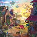 Copertă produs Puzzle 1000 piese Schmidt: Rose Cat Khan - Dragon Mail - gallery small 