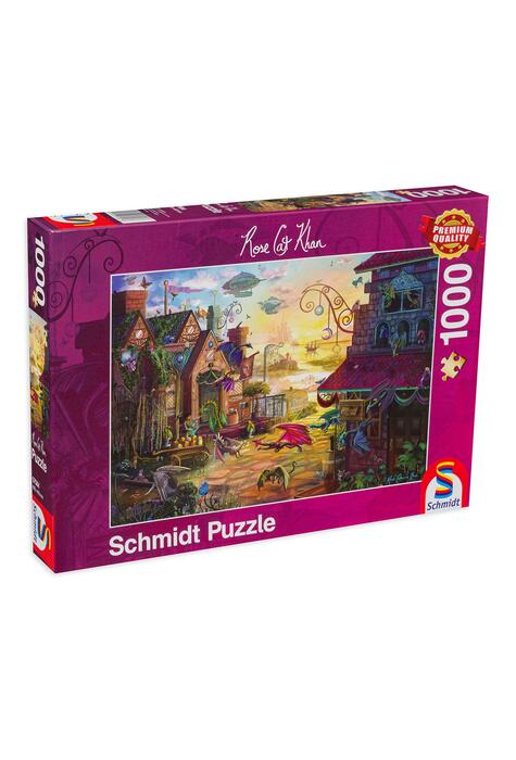 Copertă produs Puzzle 1000 piese Schmidt: Rose Cat Khan - Dragon Mail