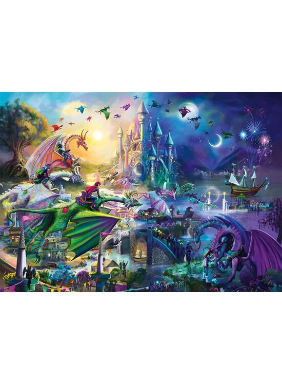 Copertă produs Puzzle Schmidt: Rose Cat Khan - Competiție nocturnă de dragoni, 1000 piese - gallery big 2