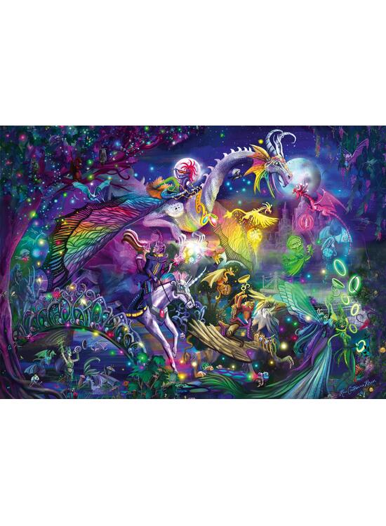 Copertă produs Puzzle 1000 piese Schmidt: Rose Cat Khan - Circul de noapte de vară - gallery big 2