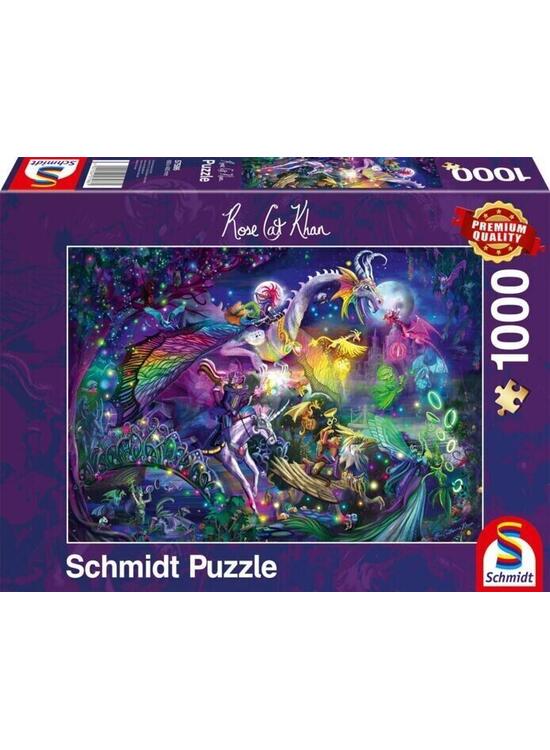Copertă produs Puzzle 1000 piese Schmidt: Rose Cat Khan - Circul de noapte de vară - gallery big 1