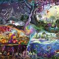 Copertă produs Puzzle Schmidt: Rose 1000 piese Cat Khan - Poarta celor patru regate - gallery small 