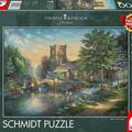 Copertă produs Puzzle 1000 piese Schmidt: Thomas Kinkade - Capelă din lemn de salcie - gallery small 