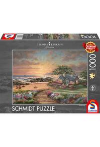 Copertă produs Puzzle 1000 piese Schmidt: Thomas Kinkade - Căsuță pe malul mării
