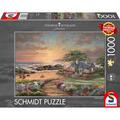 Copertă produs Puzzle 1000 piese Schmidt: Thomas Kinkade - Căsuță pe malul mării - gallery small 
