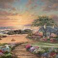 Copertă produs Puzzle 1000 piese Schmidt: Thomas Kinkade - Căsuță pe malul mării - gallery small 