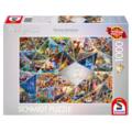 Copertă produs Puzzle 1000 piese Schmidt: Thomas Kinkade - Mozaic 100 de ani Disney - gallery small 