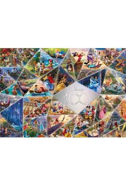 Copertă produs Puzzle 1000 piese Schmidt: Thomas Kinkade - Mozaic 100 de ani Disney