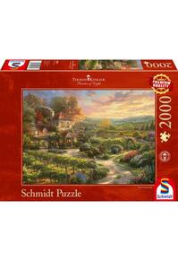 Copertă produs Puzzle 2000 piese Schmidt: Thomas Kinkade - În podgorii