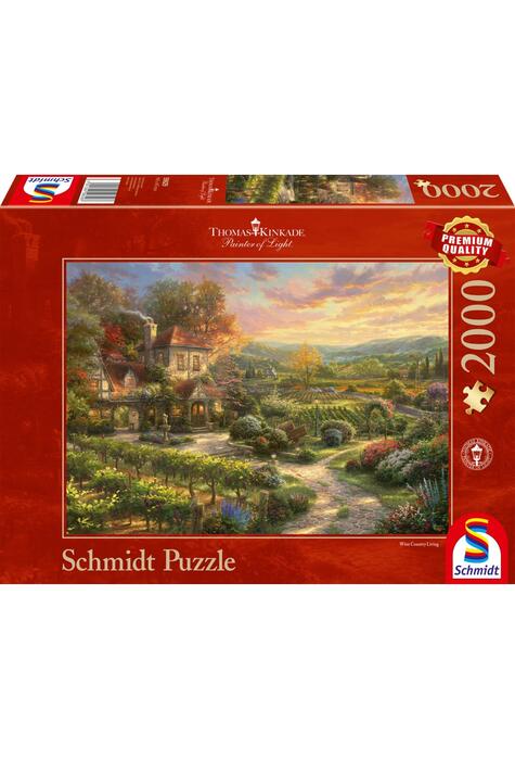 Copertă produs Puzzle 2000 piese Schmidt: Thomas Kinkade - &Icirc;n podgorii
