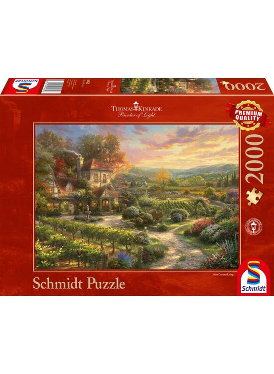 Copertă produs Puzzle 2000 piese Schmidt: Thomas Kinkade - &Icirc;n podgorii - gallery big 1