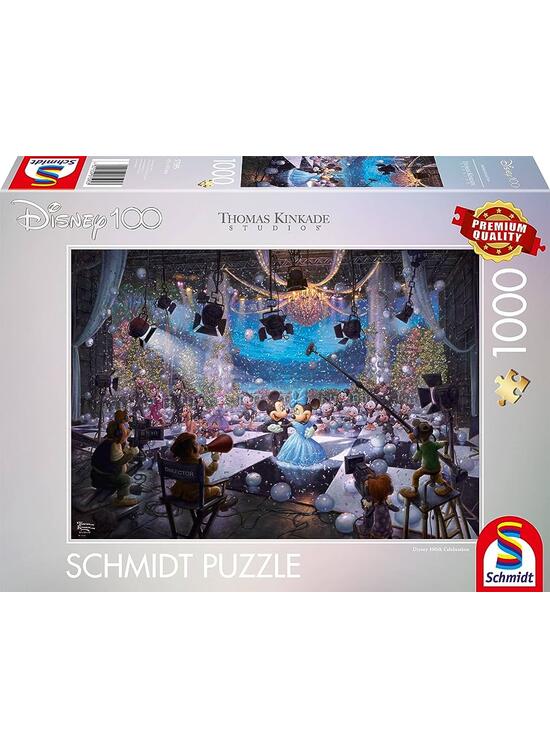 Copertă produs Puzzle 1000 piese Schmidt: Thomas Kinkade - Sărbătorirea a 100 de ani Disney - gallery big 1