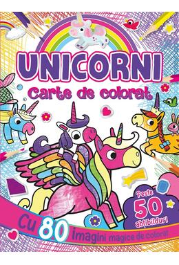Copertă produs Unicorni. Carte de colorat cu peste 50 abțibilduri