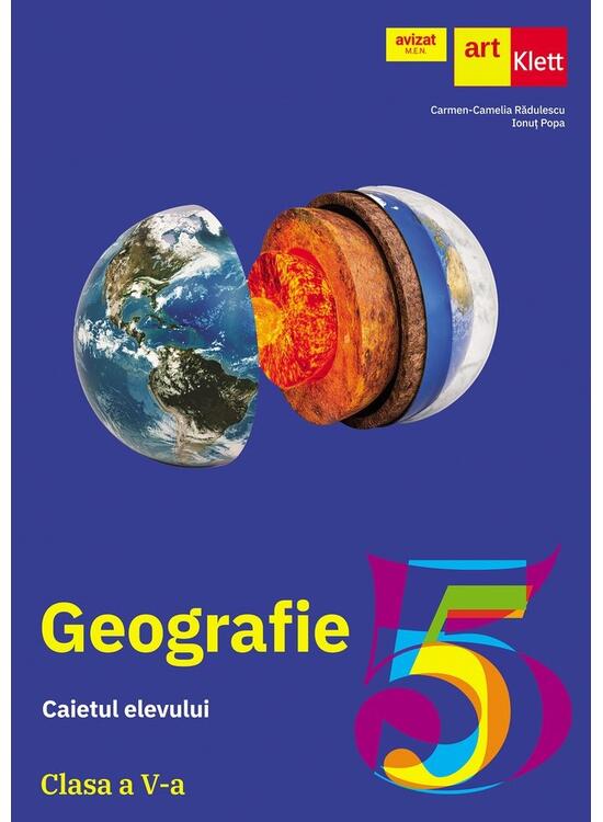 Copertă produs Geografie. Caietul elevului. Clasa a V-a - gallery big 1