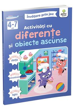 Copertă produs Activități cu diferențe și obiecte ascunse 4-7 ani