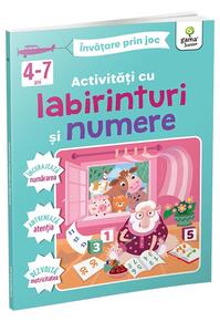 Copertă produs Activități cu labirinturi și numere 4-7 ani