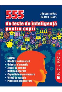 Copertă produs 555 de teste de inteligenţă pentru copii