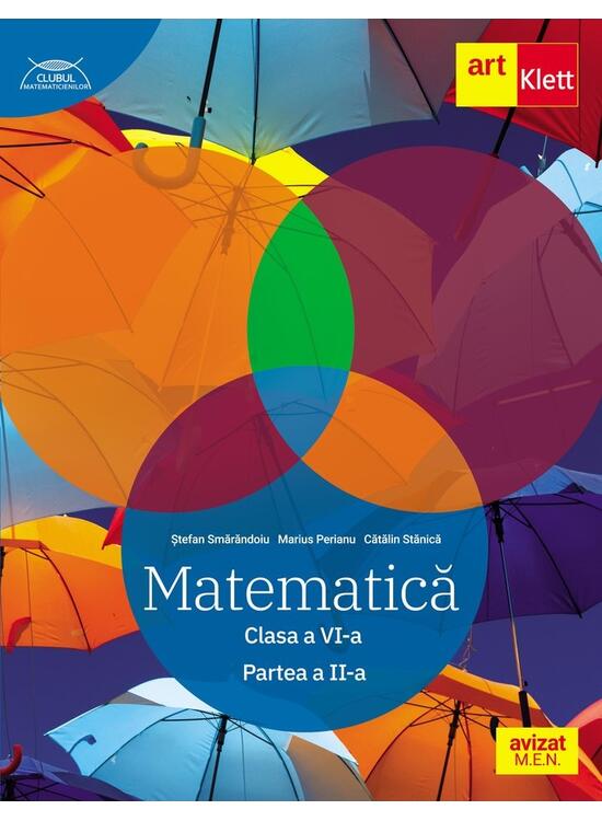 Copertă produs Matematică. Clasa a VI-a. Partea a 2-a - Traseul albastru. Clubul Matematicienilor - gallery big 1