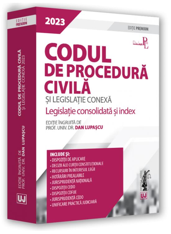 Copertă produs Codul de procedură civilă și legislație conexă 2023. Ediție PREMIUM - gallery big 1