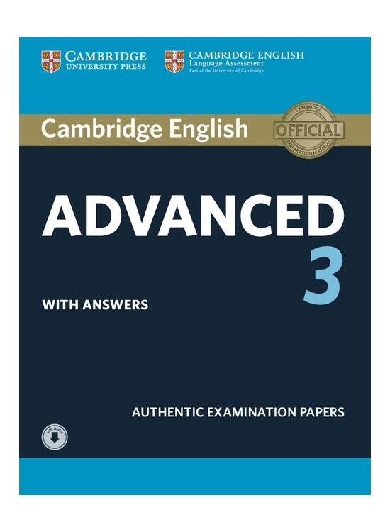 Copertă produs Cambridge English Advanced 3, Student's Book with Answers with Audio - gallery big 1
