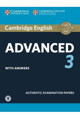 Copertă produs Cambridge English Advanced 3, Student's Book with Answers with Audio