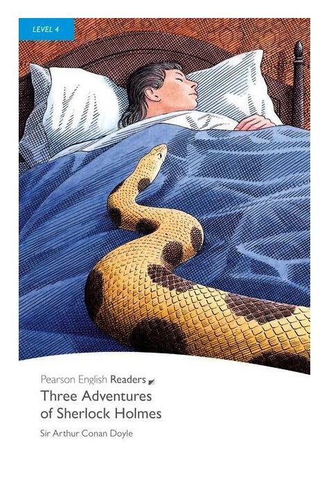 Copertă produs Level 4: Three Adventures of Sherlock Holmes, With MP3 Audio CD