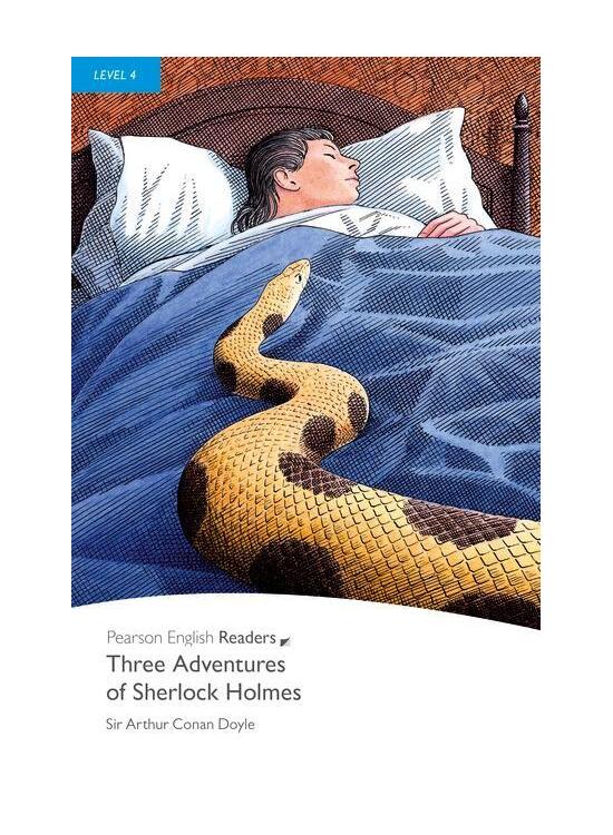 Copertă produs Level 4: Three Adventures of Sherlock Holmes, With MP3 Audio CD - gallery big 1