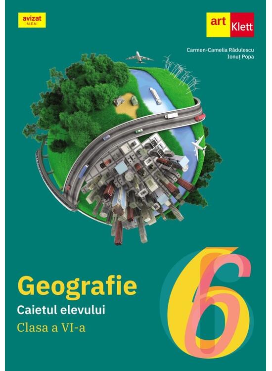 Copertă produs Geografie. Caietul elevului. Clasa a VI-a - gallery big 1