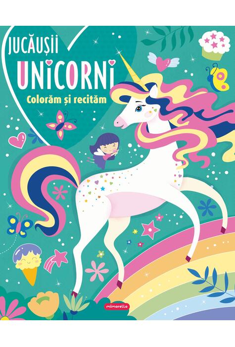 Copertă produs Jucăușii unicorni - Colorăm și recităm