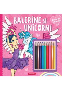 Copertă produs Balerine și unicorni - Carte de colorat