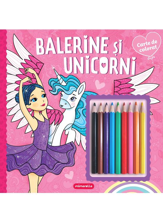 Copertă produs Balerine și unicorni - Carte de colorat - gallery big 1