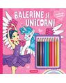 Copertă produs Balerine și unicorni - Carte de colorat - thumb 1