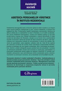 Copertă produs Asistenţa persoanelor v&acirc;rstnice &icirc;n instituţii rezidenţiale