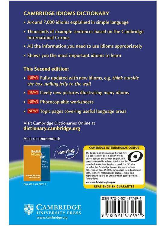 Copertă produs Cambridge Idioms Dictionary - gallery big 2