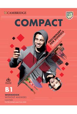 Copertă produs Compact Preliminary for Schools, Workbook without Answers with Audio Download