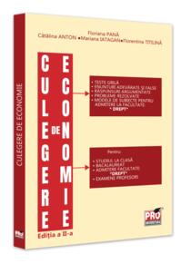 Copertă produs Culegere de economie pentru admiterea la Facultatea de Drept