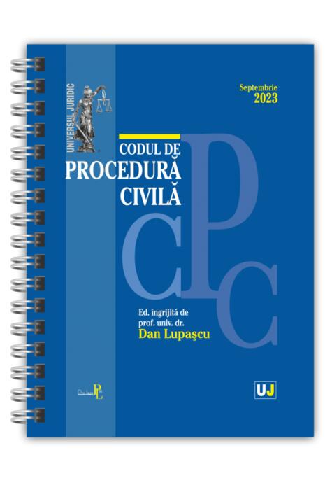 Copertă produs Codul de procedură civilă Septembrie 2023 (ediție spiralată)