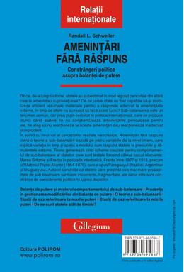 Copertă produs Ameninţări fără răspuns