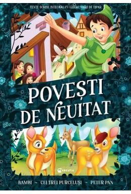 Copertă produs Povești de neuitat. Bambi, Cei trei purceluși, Peter Pan