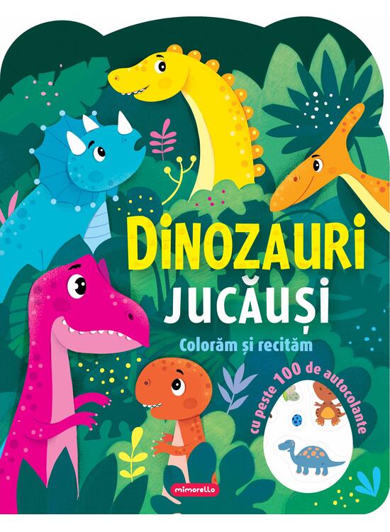 Copertă produs Dinozauri jucăuși - Colorăm și recităm - gallery big 1