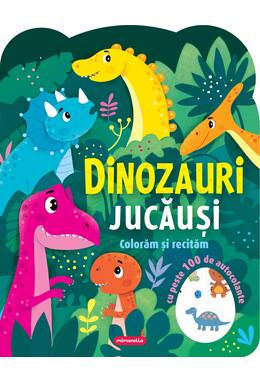 Copertă produs Dinozauri jucăuși - Colorăm și recităm