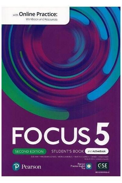 Focus 5 Student's Book and ActiveBook with Online Practice, 2nd edition (B2+)